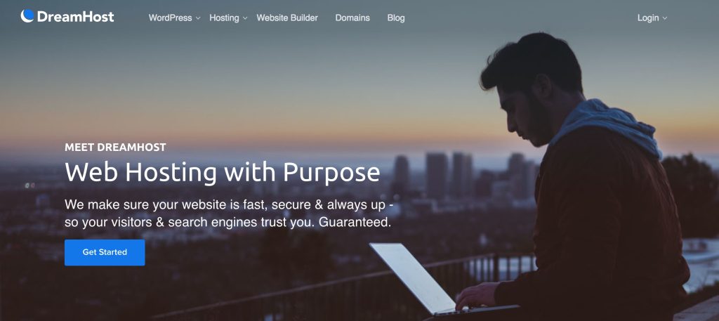 Dreamhost web hosting sign up